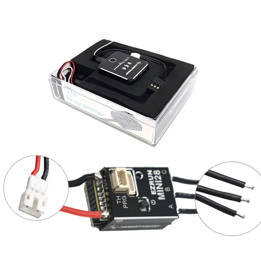 

Hobbywing EZRUN MINI28 30A Brushless ESC 1/28 Small Size Supports Bluetooth Setting GL Racing/Drifting