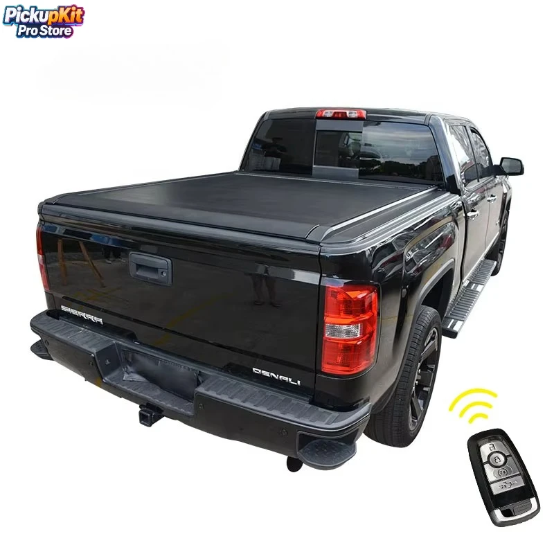 

Heavy-Duty Key Remote Retractable Hard Tonneau Cover for Sierra - UV & Impact Resistant