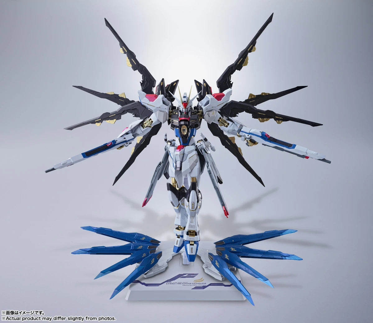 In Stock Genuine BANDAI METAL BUILD Mobile Suit Gundam SEED DESTINY Revival Strike Freedom Gundam Figure Anime Model Action Toy