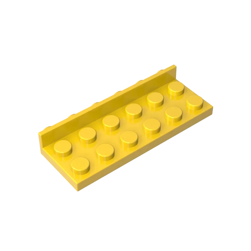 Assembleert bouwstenen Gobricks GDS-90326 Beugel 2 x 6 -1 x 6 Omgekeerd compatibel met lego 64570 Educatief Technisch