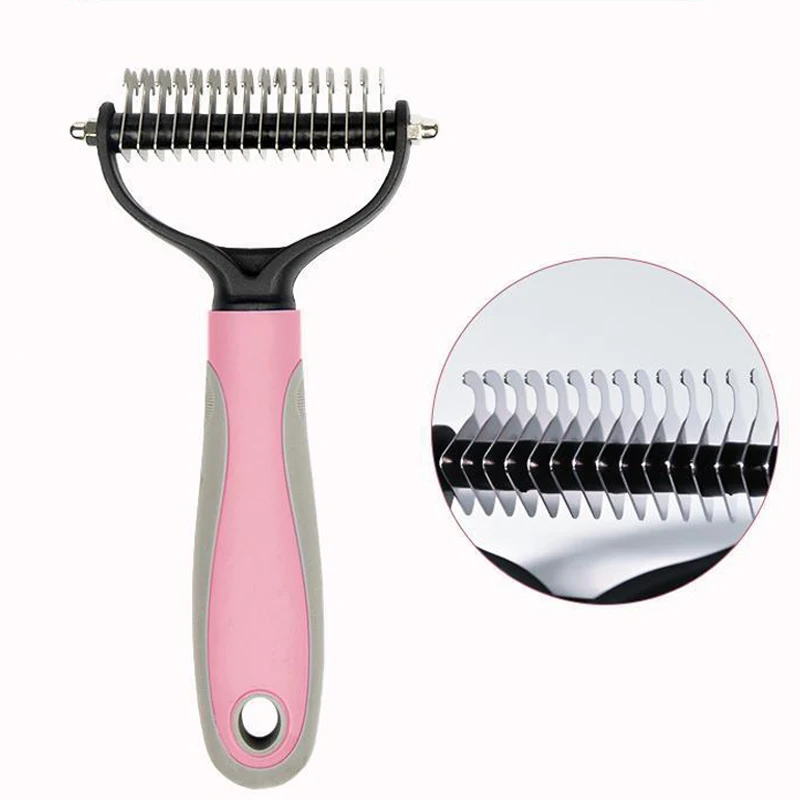 Pet Knot Comb Cat and Dog Groomer Pets Grooming Shedding Tools Puppy Hair Removal Comb Brush Dogs Fur Trimming Dematting Brush