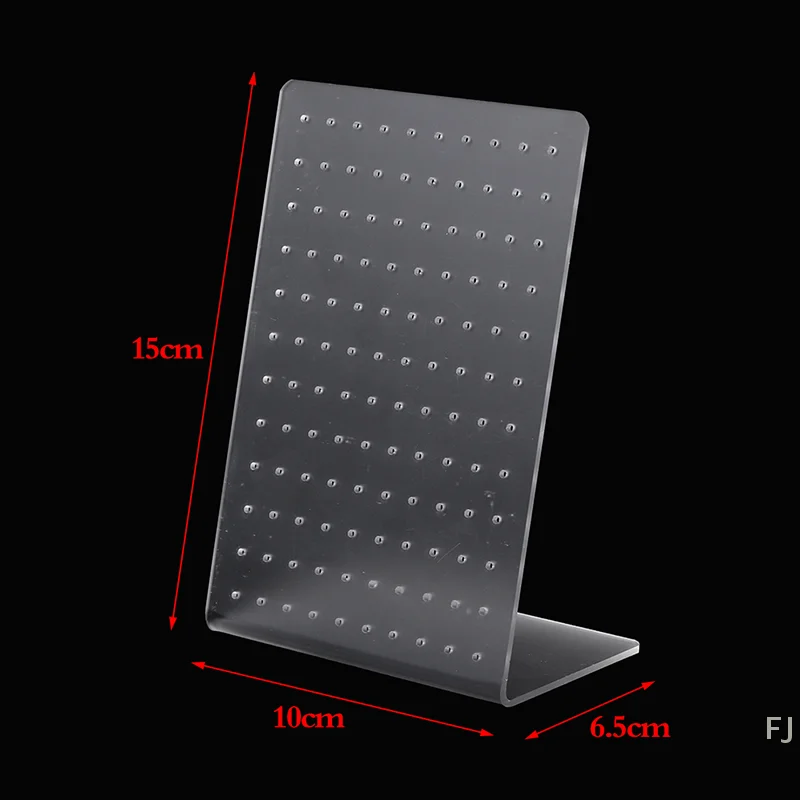 [YU]120 Holes Frosted Acrylic White Jewelry Display Stand Earrings Ear Stud Holder Jewelry Storage