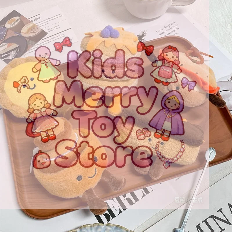 

Cute Afternoon Tea Gourmet Series Plush Pendant Keychain Simulated Egg Tart Bread Stuffed Doll Backpack Decorative Pendant Gifts
