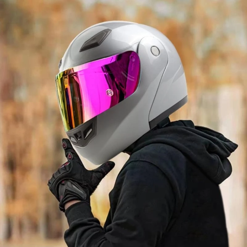 Ciclisti pattinatori caschi motociclistici per lenti faccia rapida cambio rapido per soman giorno usa x37f