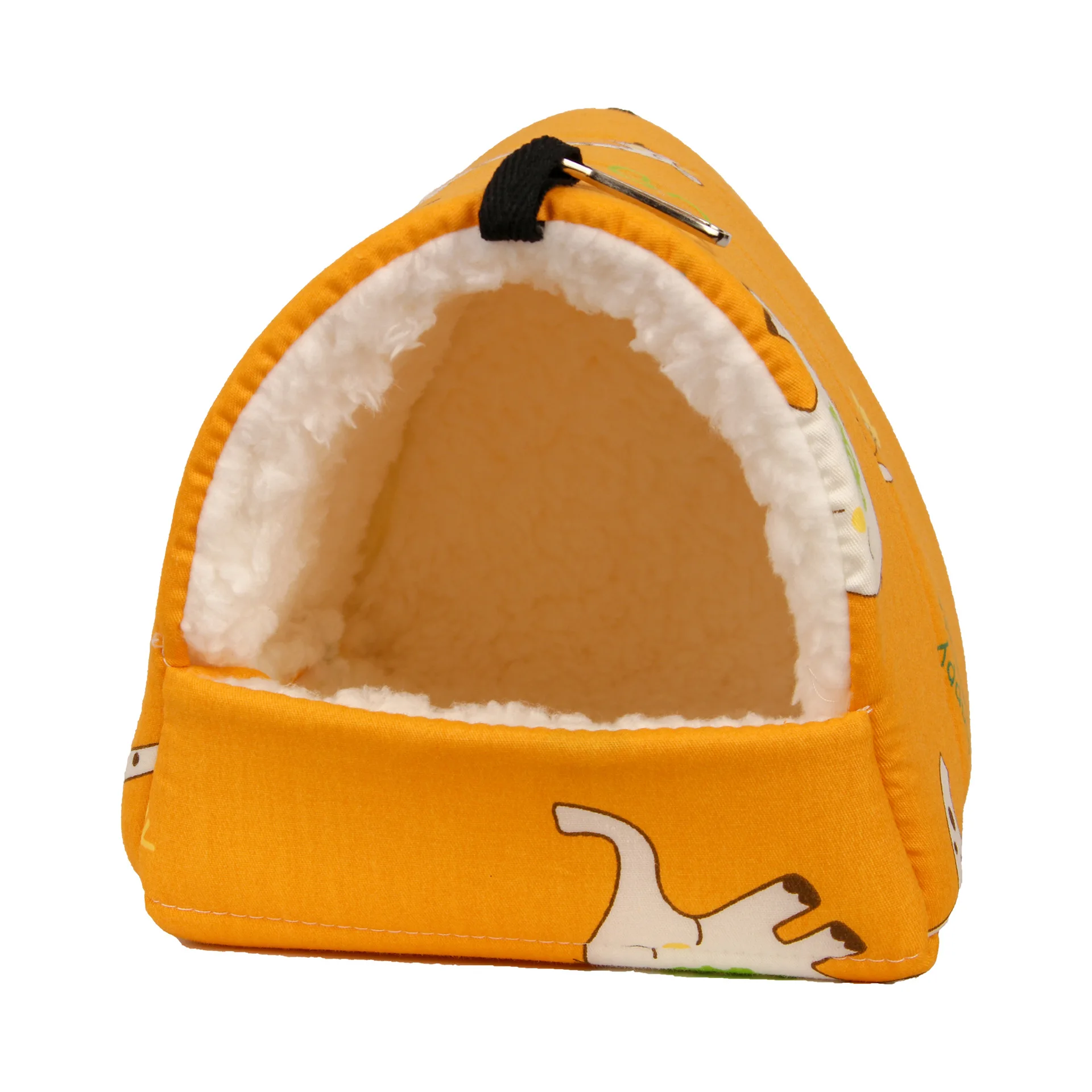 1pc Nette Druck Vogel Bett Mini Käfig Kaninchen Eichhörnchen Matte Meerschweinchen Nest Hamster Haus Kleine Tier Schlafen Bett haustier Hängen Käfig – Detail 12
