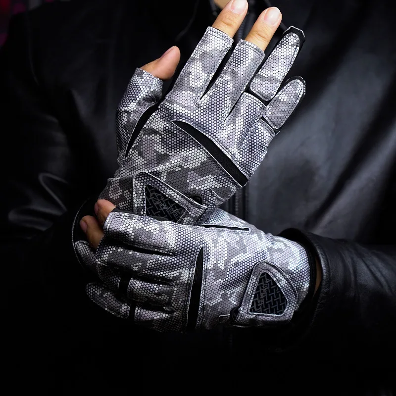 

Рыболовные перчатки Lua, летние теплые перчатки с тремя пальцами, специальные дышащие солнцезащитные противоскользящие перчатки, крутые гаджеты для мужчин