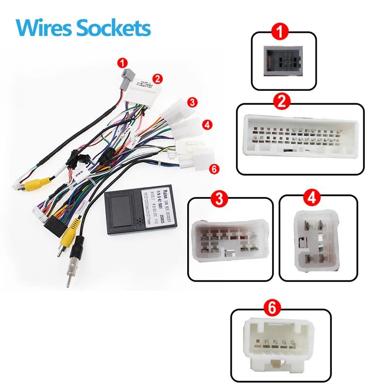 Android Car Radio Canbus for Subaru Legacy Outback Forester XV Crosstrek 16 Pin Stereo Wiring Harness Plug Power Cable Adapter view 2
