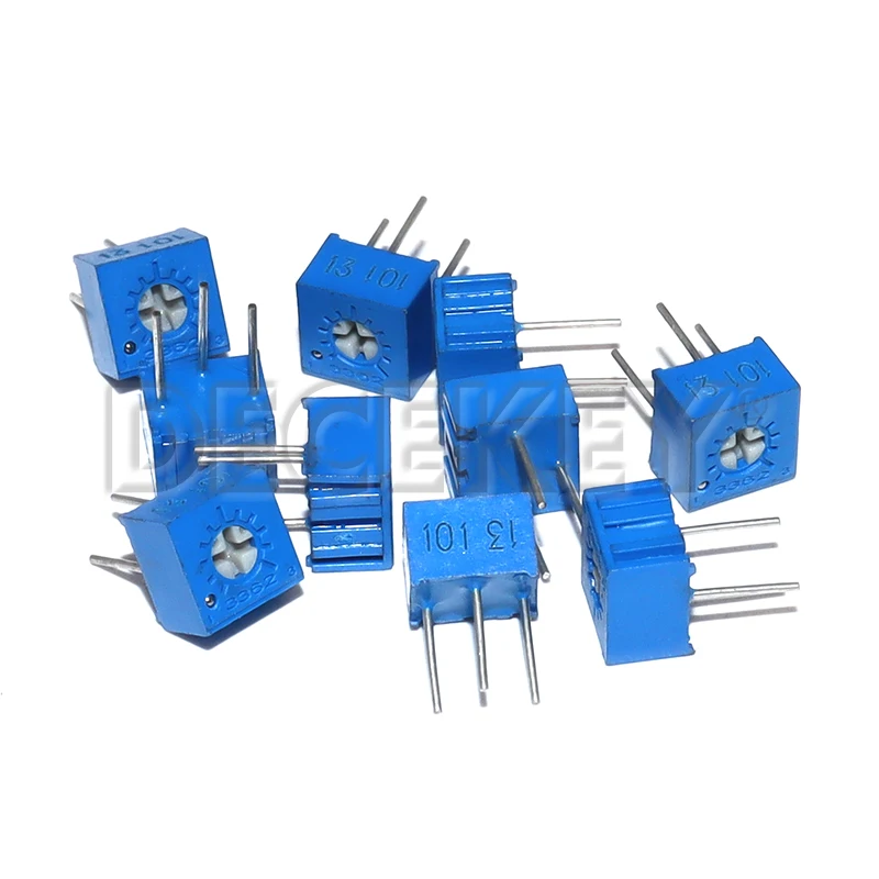 10pcs 3362P series resistance 101 201 501 102 202 502 103 Trimpo Trimmer Potentiometer 3362 500R 1K 2K 5K 10K 20K 50K 100K