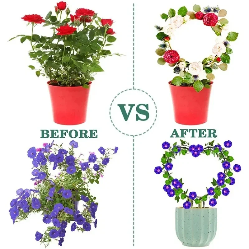 1PC Iron circular climbing trellis Pottedgreen plant flower arrangement bracket  Garden plant support  Garden supplies