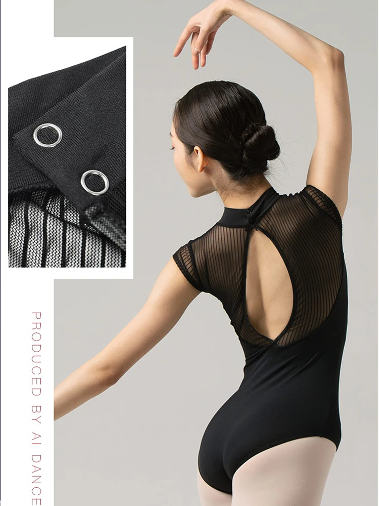 ثياب رقص باليه دانتيل للنساء ، بدلة جسم بأكمام قصيرة ، ملابس رقص للبالغين ، ملابس رقص عارية ، ثياب جمباز حمراء ، فتاة