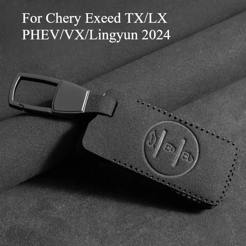Chery Exeed 2024 Series Key Accessory – Fur Leather Unisex Key Set for TX/LX PHEV/VX/Lingyun
