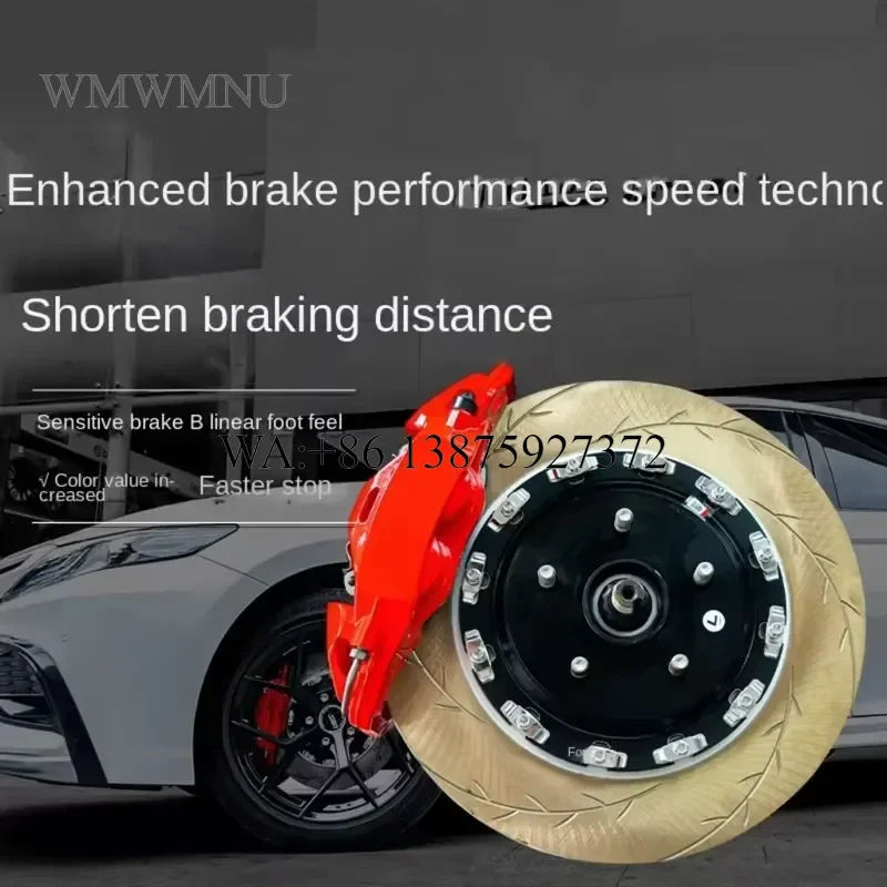 Wmwmnu for INPEED New Aluminium Four Piston Brake Calipers CS4 Set with 1 Year Warranty for A4 B9 GTI Retrofit Upgrade