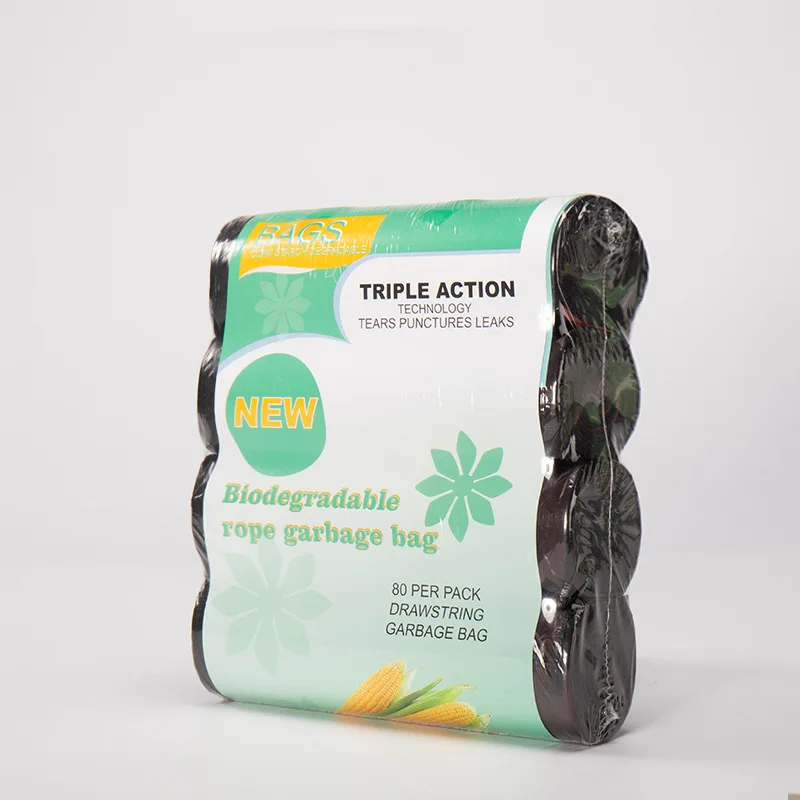 45x50cm Biodegradable Open Top Trash Bags 80Pcs Large Compostable Garbage Bags