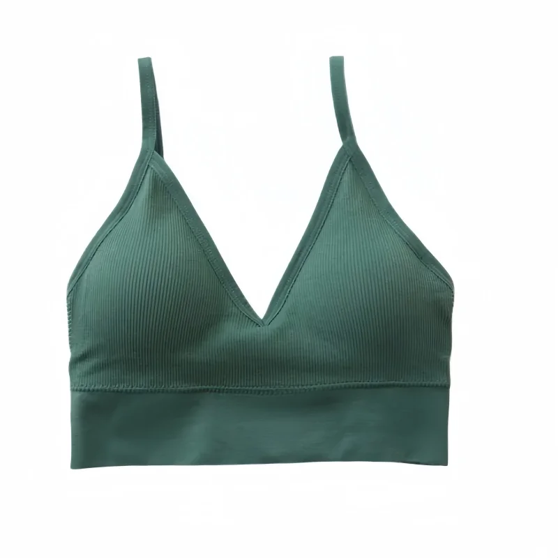 Frauen Sexy Crop Tops Rohr Top Bh Weibliche Streetwear Ärmel Camis Nahtlose Sport Dessous T Crop Top