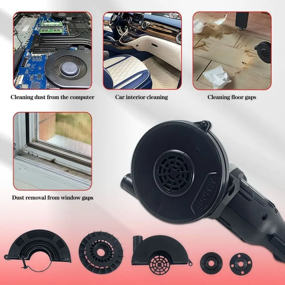 

Full Set Angle Grinder Cutting Cleaning Kit Strong Blowing Force Multifunctional Angle Grinder Cutting Blower Kit