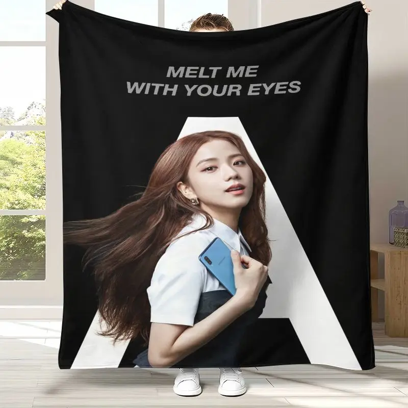 Korean Idol R-Rose Star APT Flannel Blanket,Cozy Warm Throw Blanket for Bed,Sofa,Living Room,Picnic,Camping,Home Decor  Gift