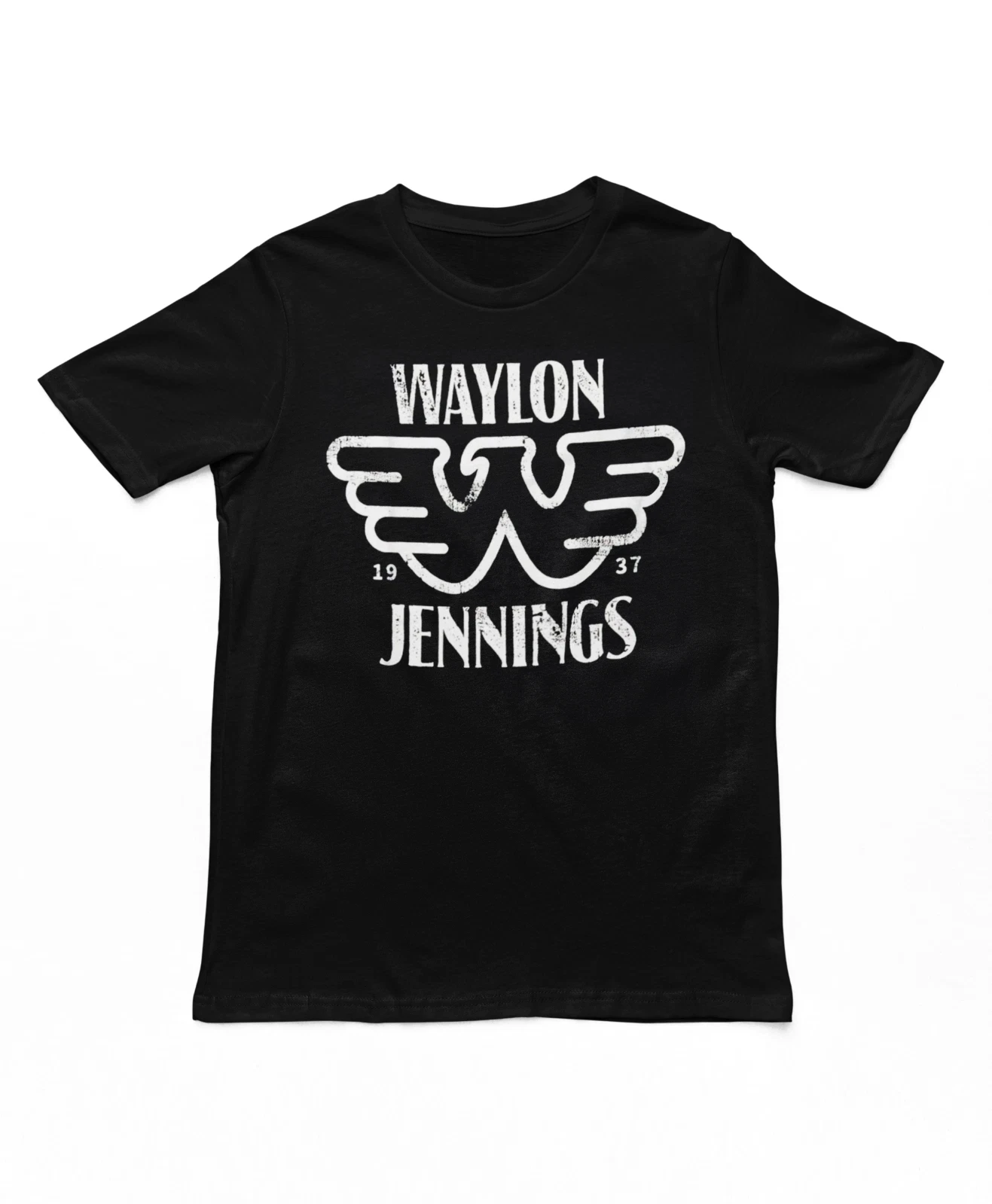 

Waylon Jennings Established Mens T Shirt Country Rock Music Classic Band AmericanT-shirt Men Short-sleeved Women Round-neck Top