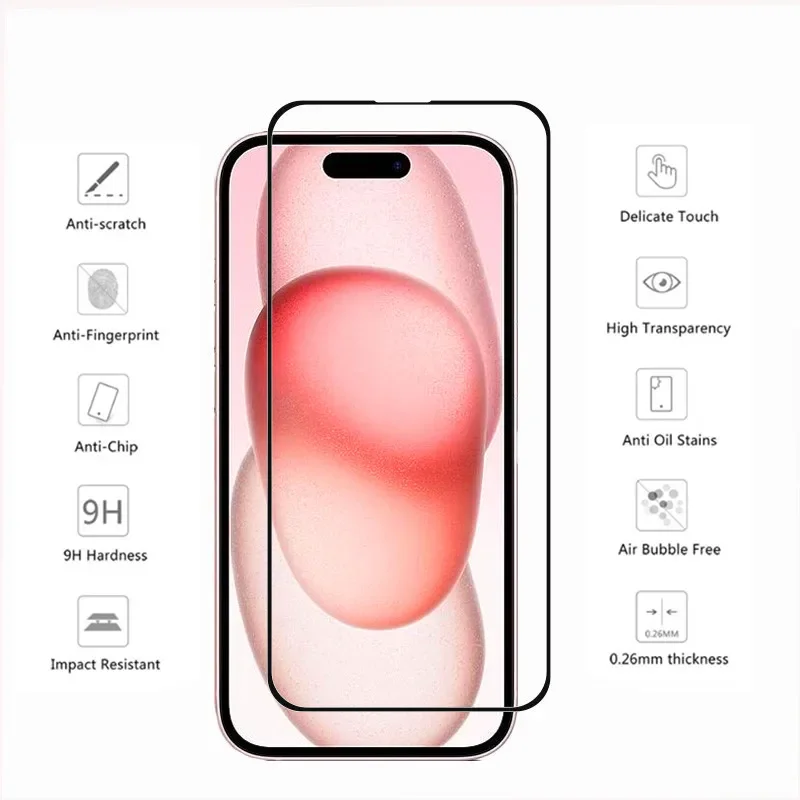 Tempered Glass For iPhone 15 14 13 12 11 Pro Max 12 13 Mini  3D Camera Lens Glass Cover Film For iPhone 15 14 Plus X XR XS Max