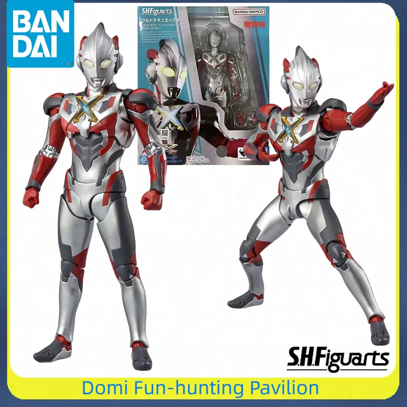 

Bandai Original SHF ULTRAMAN NEW GENERATION STARS Anime Figure ULTRAMAN X Joint Movable Model Finished Action Toys Collectible