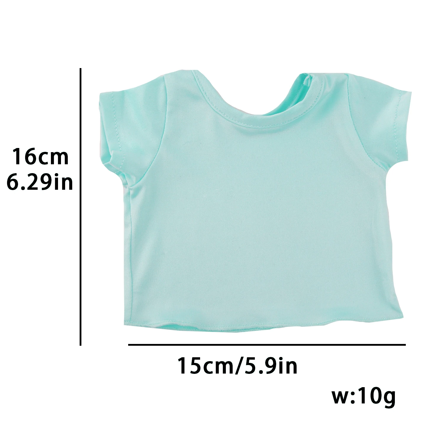 Cute Cartoon Doll T-shirt For 18-inch American Dolls Girl Car Rainbow Flower Basket Printing Clothing For 43cm Baby Newborn Doll