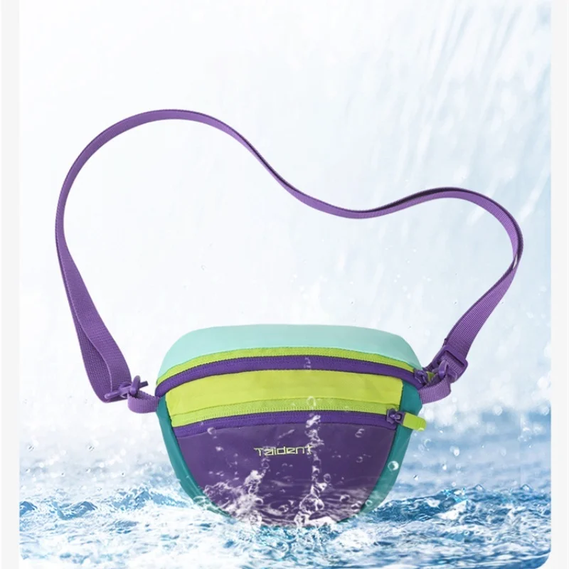 موضة الدوبامين حقيبة كتف الصدر مقاوم للماء المحمولة النايلون حقيبة كروسبودي الرياضة سعة كبيرة تشغيل حقيبة بحزام السفر في الهواء الطلق