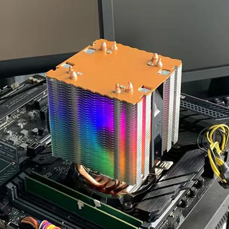 4Heatpipes X99 CPU Air-cooled Cooler 4Pin PWM Tower PC Radiator Intel LGA 1700 2011 1200 1366 115X X79 E5 AMD AM5 AM4 ventilador