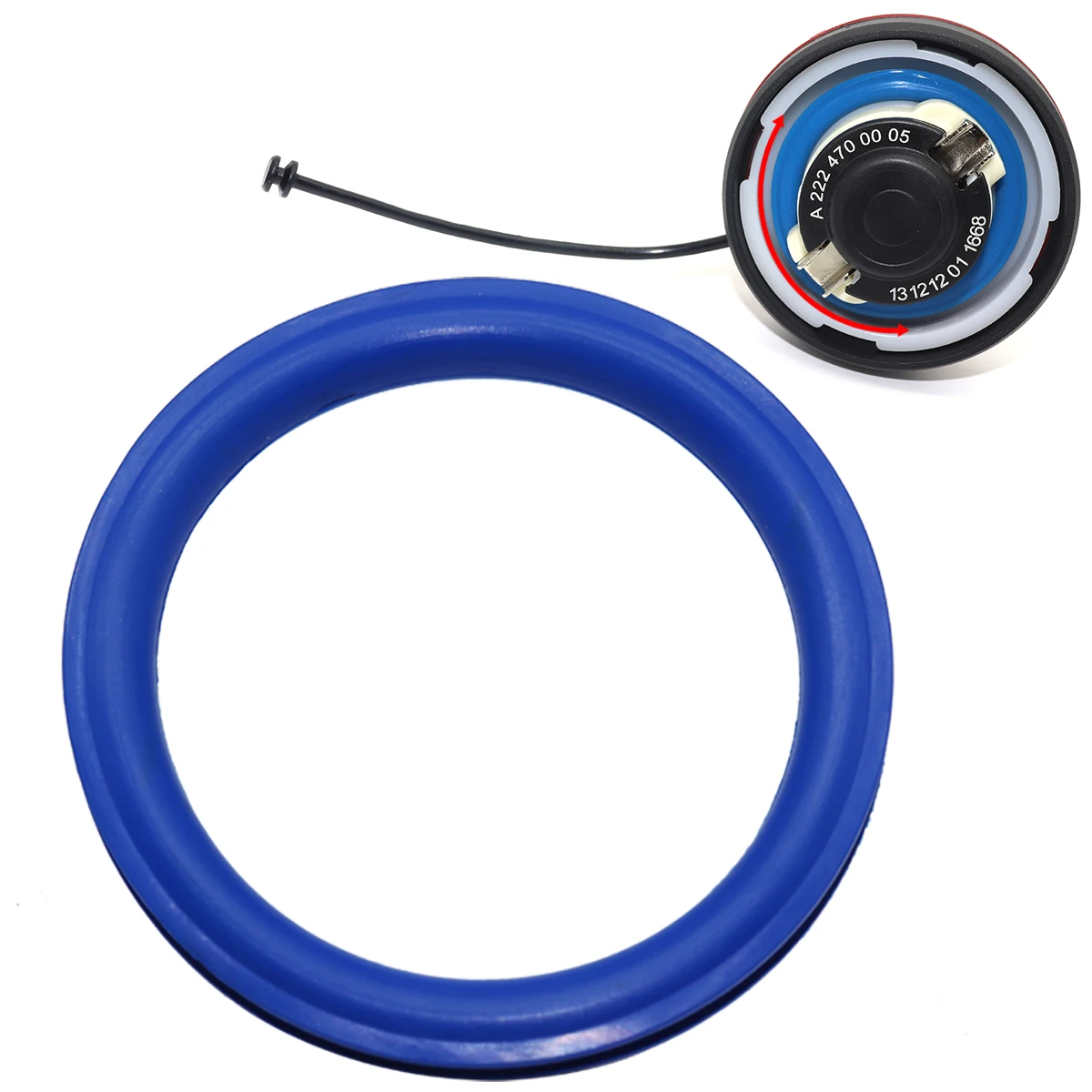 Gas Cap Fuel Seal Tank Cover Neck Repair V Shape O-ring Rubber Gasket Washer For Benz C-Class A205 C205 T-Model S205 A2224700105
