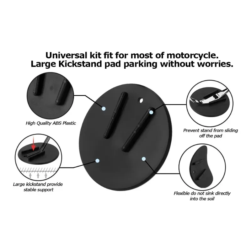 For Harley Touring Sports Car Dyna Side Bracket Motorcycle Side Bracket Jiffy Bracket Coaster Parking Rack foot column plate 4