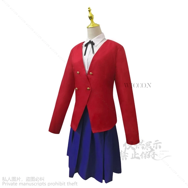 Anime Tiger×Dragon！Toradora! Aisaka Taiga Cosplay Costume Aisaka Taiga Wig Red JK Uniform Woman Kawaii Party Suit Halloween Cos