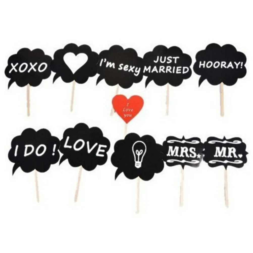 1-22Pcs DIY Photo Booth Props Funny Mask Glasses Mustache Lip On A Stick Birthday Bride Wedding Decoration Party Accessories