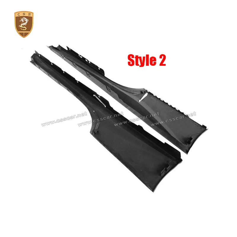 Left & Right Car Side Skirt Splitter Diffuser Winglet Side Wing Bumper Lip Protector Bodykits For Ferrari 488 OEM Style