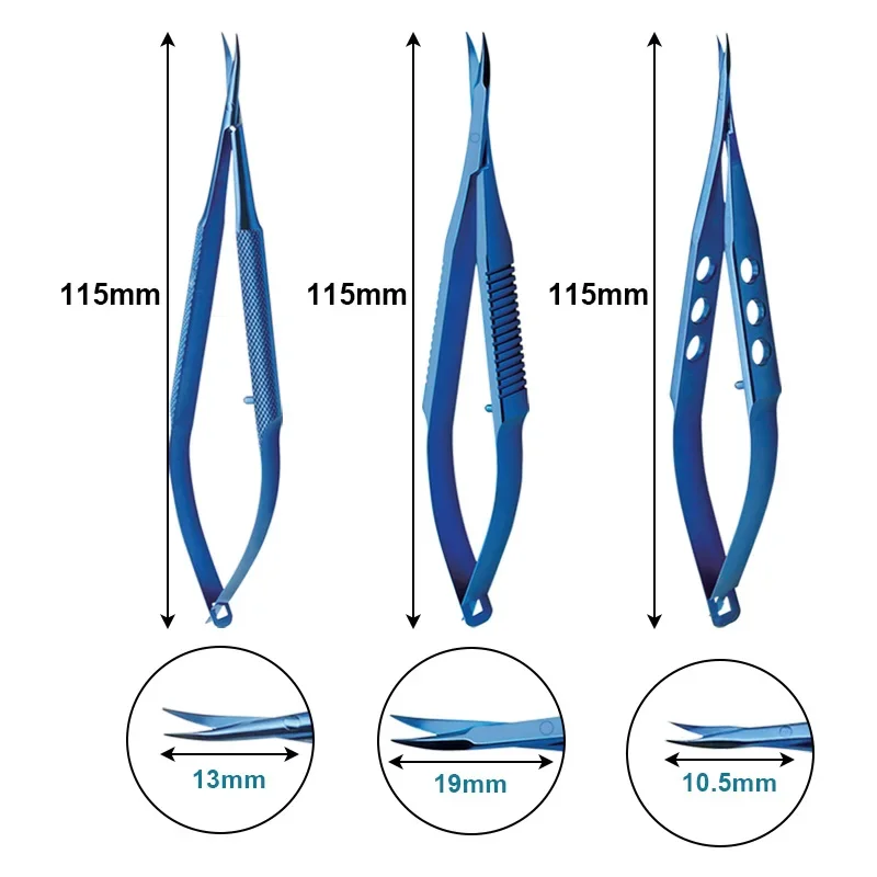 Eyelid Titanium Alloy Westcott Stitch Scissorscurved Scissors Ophthalmic Eye Instrument