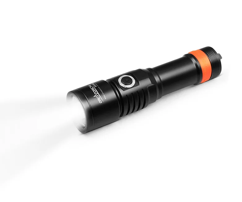 D530 Neutral White Zoomable Waterproof Long Range Diving Powerful Rechargeable High Powered Led Powerful Laser Flashlight
