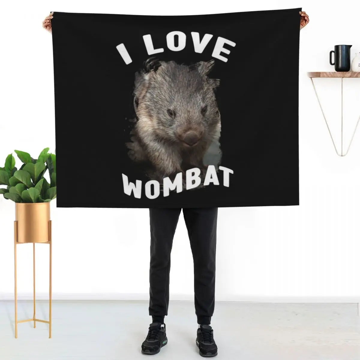 Australian Wombat Cute Wombat Baby Wombat Throw Blanket sofa bed Baby Decorative Beds Sofa Quilt Decorative Sofas Blankets