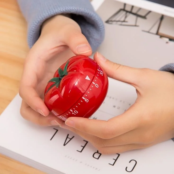 Alarma De Tiempo De Cocina De Tomate Rojo, 60 Uds., Estilo Mecnico Familiar