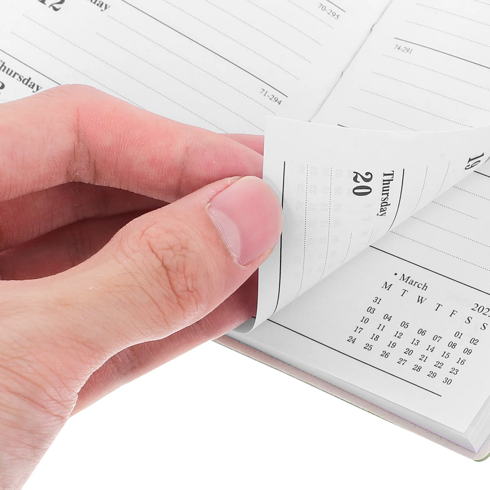 2025 Mini Note Book Hardcover Home School Essentials Planner Grid Monthly Calendar