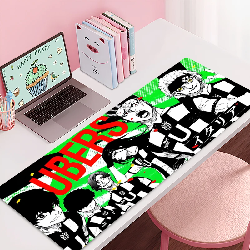 Gaming Mouse Pad BLUE LOCK Accessories Office Gamer Keyboard Desk Mat Non-Slip Laptop ground mat Large PC carpet Anime Mousepad