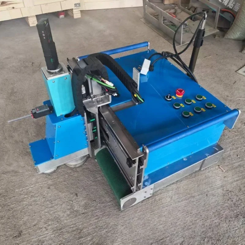 Semi-dry mortar double-disc ground leveling robot, ground leveling robot