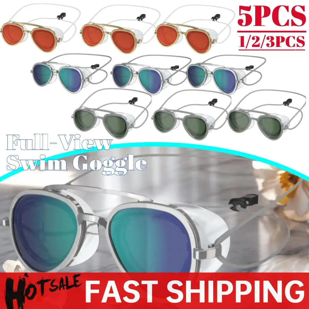 

Противотуманные очки для плавания с полным выдом, мужские и женские очки для плавания HD, герметичные регулируемые силиконовые очки для серфинга для бассейна