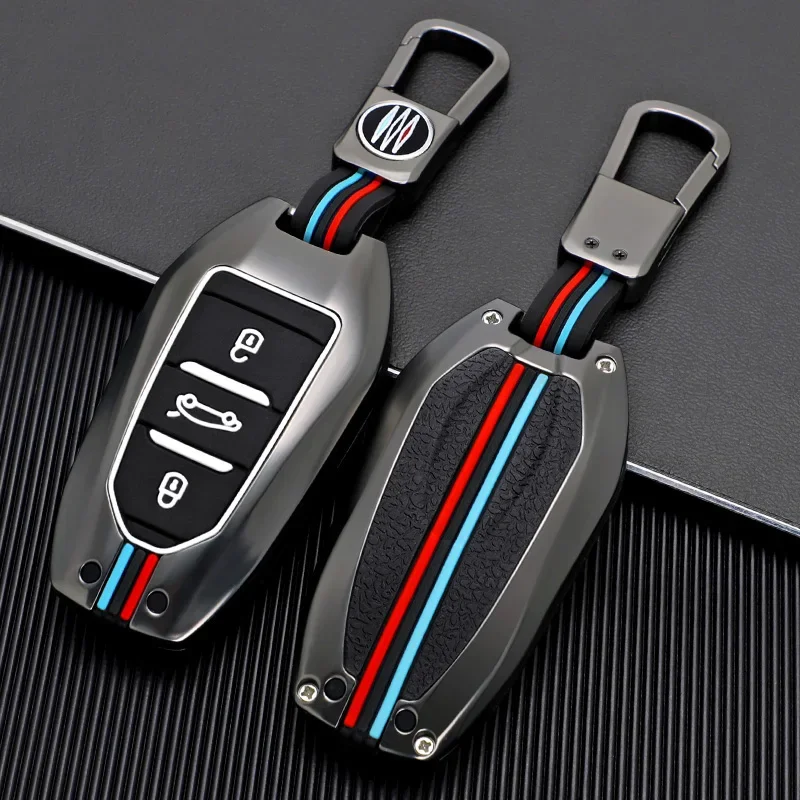 

Zine Alloy Car Key Case Shell Cover For Peugeot 308 408 508 2008 3008 4008 5008 Citroen C4L C6 C3-XR Picasso DS3 DS4 DS5