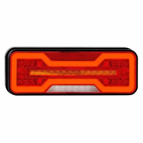 

ForTek Multi-function Stop/Tail/Break/Reverse Flowing Turn Signal Tail Light for Truck Trailer Caravan Tractor 10-30V