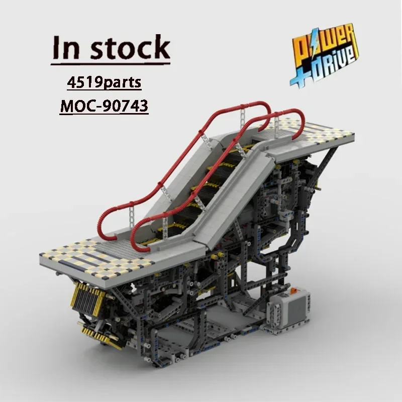 MOC-90743 Mall Electric Escalator Building Blocks Model 4519 PartsMOC Creative Boys Kids Birthday Building Blocks Toy Gifts