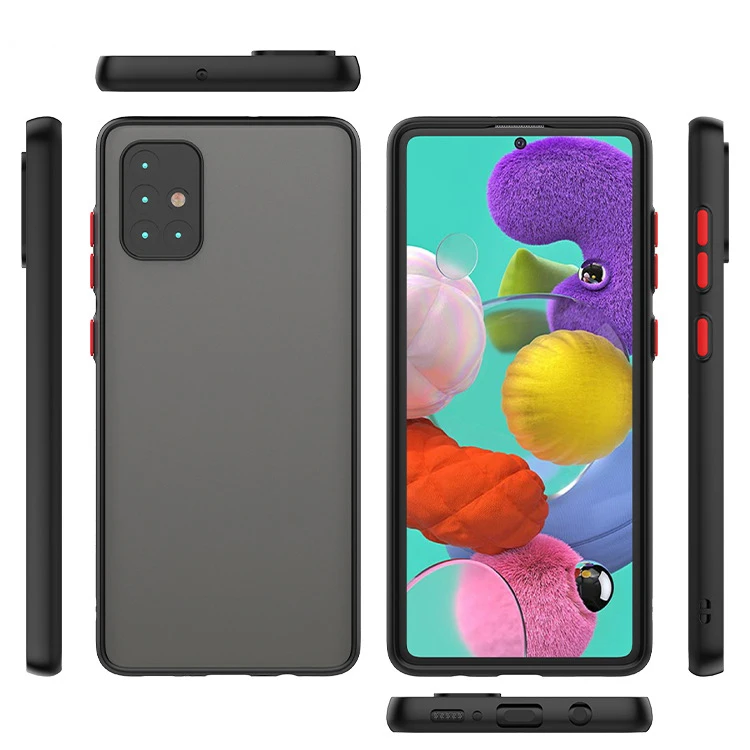Matte Silicone Hard Phone Case For Samsung Galaxy A52 A72 A32 4g 5g A51 A71 A12 A42 A31 A21s A50 A70 M51 A 32 52 72 2021 Cover