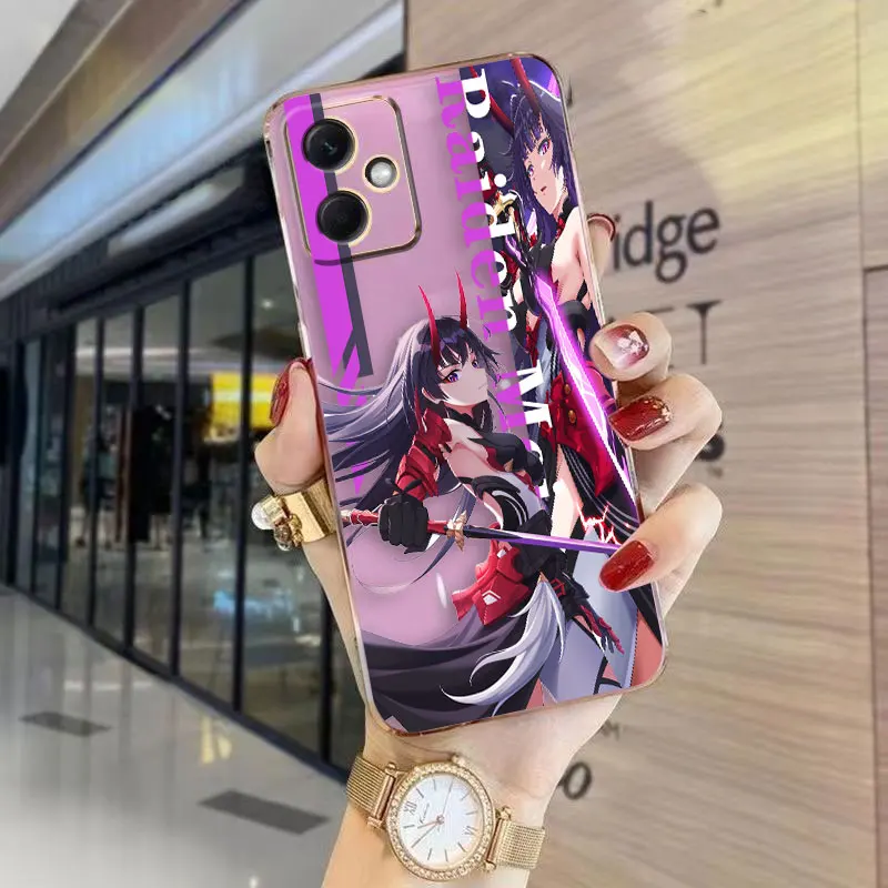 Cover Smooth E-TPU Phone Case Redmi NOTE 7 8 9 9S 9T 10 11 11S 12 12S 11T PRO PLUS 4G 5G Case Impact 3rd Yae Sakura Raiden Mei