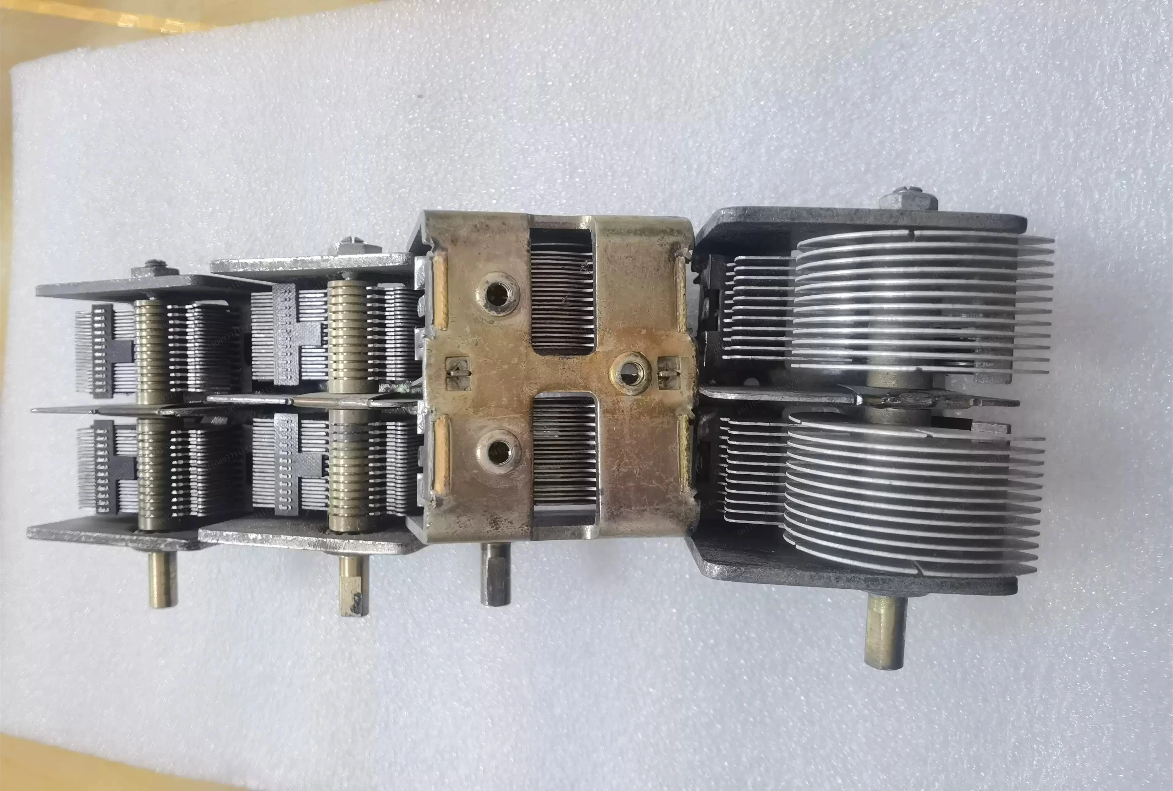 Cb-2-365 Air Medium Dual Variable Capacitor Mineral Radio Electronic DIY
