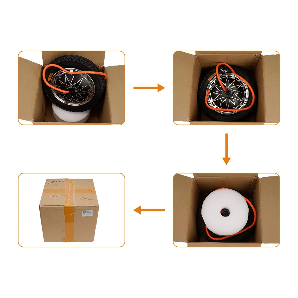 أقوى 12 بوصة محور المحرك عدة سكوتر كهربائي عجلة المحرك دراجة منفذ مزدوج تحويل عالية السرعة