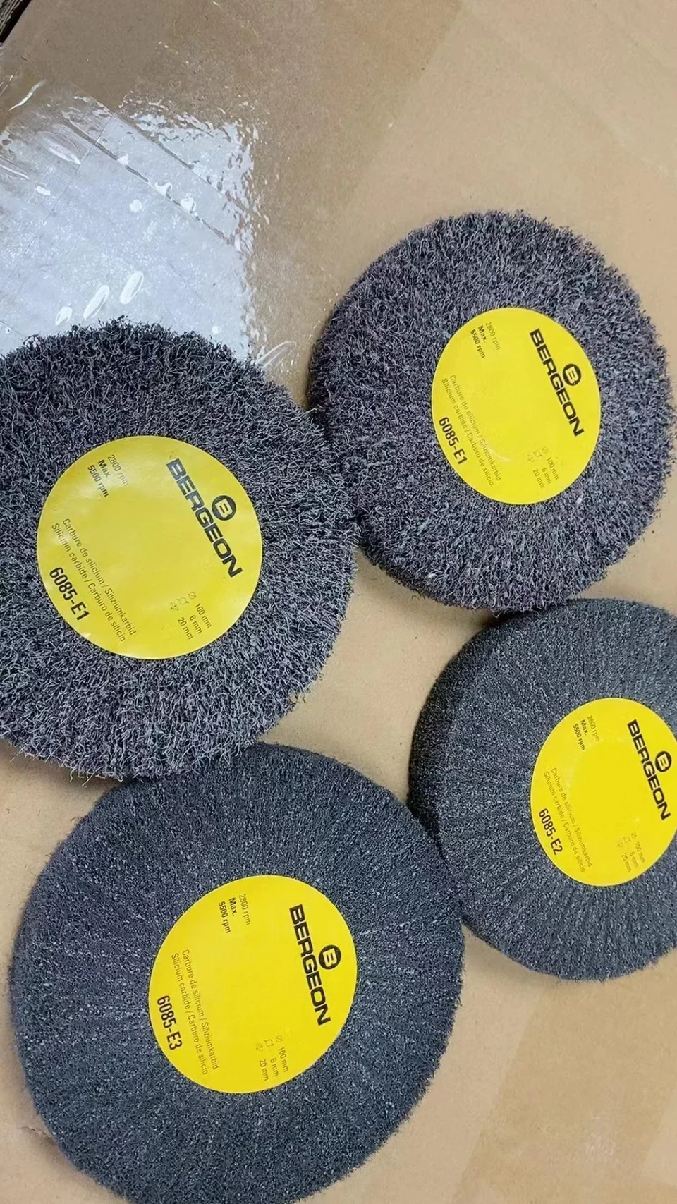 origin imported BERGEON6085E1 E2 E3 E4 silicon carbide fine brushed wire wheel grinding wheel refurbishment