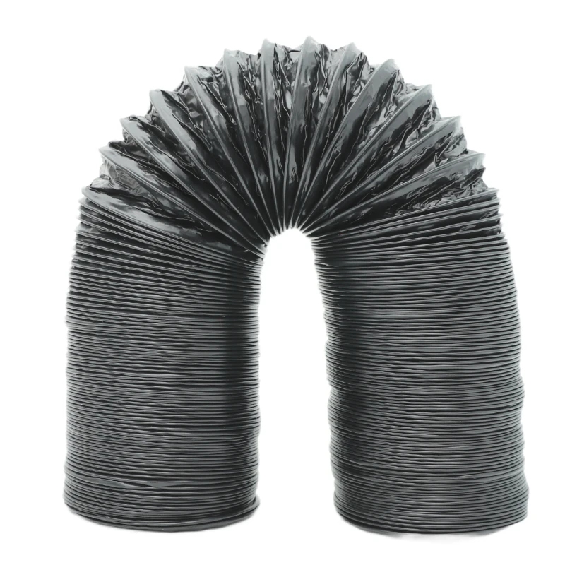 Black Ventilation Duct 3.2inch to 20inch Flexible Ducting Pipe Air Duct Aluminum Insulated Flexible Hose Kit Indoor Outdoor Fresh Air System Dryer Exhaust Pipe Exhaust Fan Bathroom Heater Kitchen Fresh Air System Hotel Fresh Air System Restaurant Fresh Air System