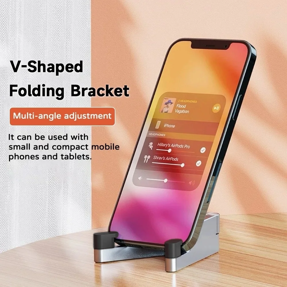 Foldable Mobile Phone Holder Portable Desktop Tablet Holder Universal Lazy Smartphone Bracket For iPhone Samsung Xiaomi Huawei