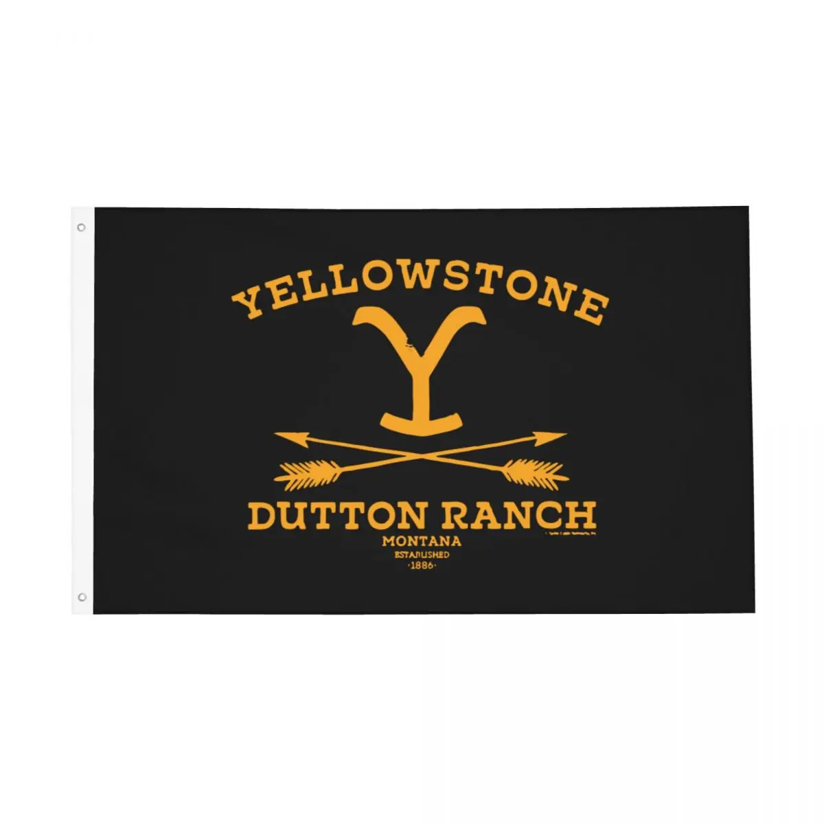 Yellowsstone Dutton Flags Double Sided Outdoor Banner Ranch Montana 2 Grommets Hanging Decoration 3x5 FT